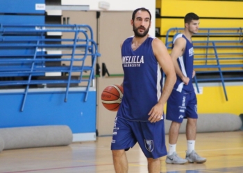 Dani Rodríguez, en el entrenamiento de ayer.