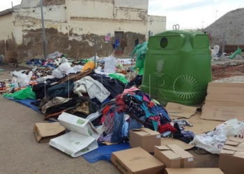 La Policía se incauta de otros 3.000 kilos de mercancía de venta ilegal en Beni Enzar