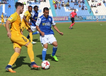 Imagen del partido disputado en la jornada de ayer, en el Álvarez Claro.