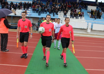 Trío arbitral que se encargará de dirigir el próximo partido de la UD Melilla.