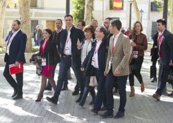Rojas, en Alcalá de Henares con Pedro Sánchez y otros dirigentes del PSOE