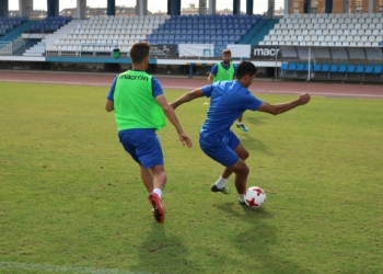 Imagen de una de las sesiones de entrenamientos de la escuadra de nuestra ciudad.
