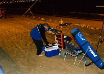 Uno de los pescadores deportivos que tomaron parte, durante este fin de semana, en el Open Ciudad de Melilla de pesca