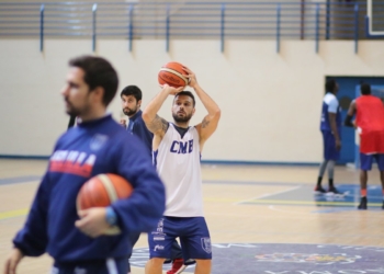 Sesión de entrenamiento de este martes