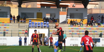 Imagen del partido disputado en la jornada de ayer