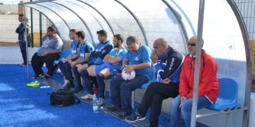 Felipe Sánchez, en una de las sesiones de entrenamientos con su equipo