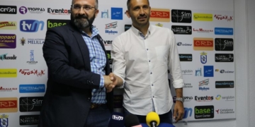 Luisma Rincón (i), máximo dirigente de la escuadra de nuestra ciudad junto a Manolo Herrero