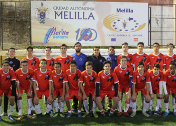 Integrantes del combinado Sub-16 de la Federación Melillense que se desplazará hasta tierras ceutíes para participar en su Nacional