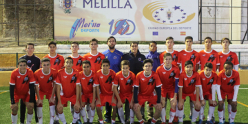 Integrantes del combinado Sub-16 de la Federación Melillense que se desplazará hasta tierras ceutíes para participar en su Nacional