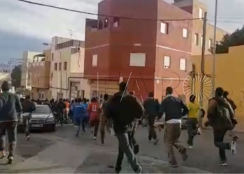 Varios de los inmigrantes que entraron el día de Reyes a Melilla.