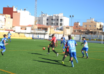 Los melillenses, en uno de sus partidos en casa de esta temporada.