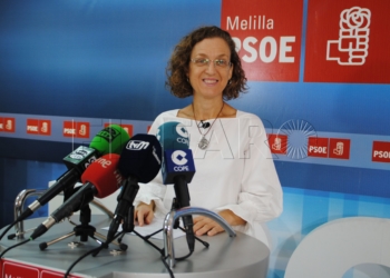 Imagen de archivo de la secretaria general del PSOE de Melilla, Gloria Rojas.