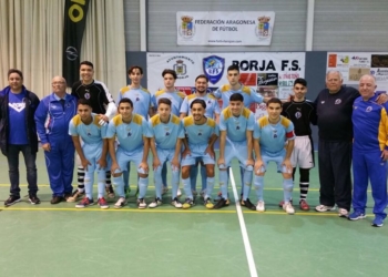 Integrantes de la Selección de Melilla Sub-19, antes del inicio frente a la escuadra de Navarra.