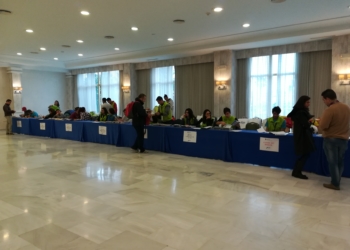 La entrega de dorsales se realizó durante toda la jornada de ayer en el Tryp Melilla Puerto.