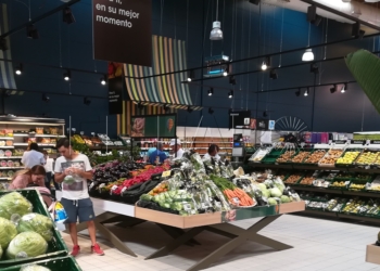 Imagen del interior del hipermercado.