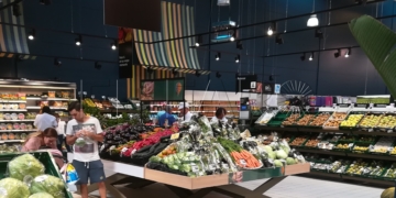Imagen del interior del hipermercado.