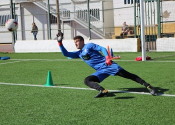 La UD Melilla podría recuperar pronto al meta Dani Barrio.