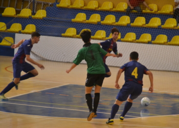 Imagen del partido de la primera vuelta de la competición liguera.