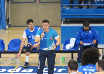 David Sánchez, técnico local en uno de los partidos de esta temporada.