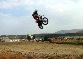 El piloto de nuestra ciudad, durante la competición.