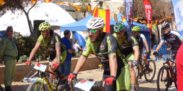 Imagen de la salida de ciclismo de montaña de la pasada edición de La Africana
