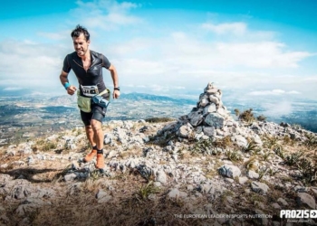 Sergio Soto, en una competición de trail