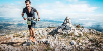 Sergio Soto, en una competición de trail
