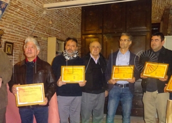 Momento del homenaje a los socios celebrado el pasado sábado