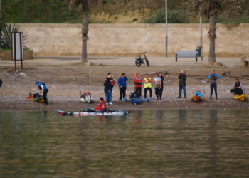 Imágene de la jornada deportiva que se celebró en las aguas del litoral de nuestra ciudad