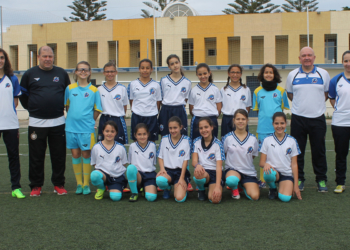 Componentes de la selección alevín de la Federación Melillenses de Fútbol que se ha desplazado hasta tierras murcianas.