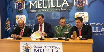 Imagen de las autoridades presentes en la rueda de prensa ofrecida en la matinal de ayer jueves.