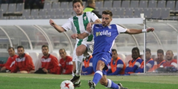 Zelu, lesionado, es uno de los jugadores azulinos que no podrán ser hoy de la partida ante el filial verdiblanco.