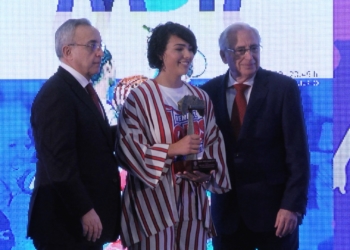 Almudena Martín, galardonada con el premio a los mejores deportistas de nuestra ciudad.