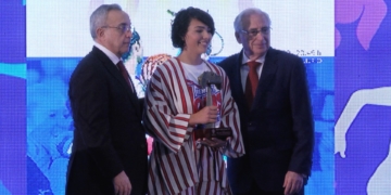 Almudena Martín, galardonada con el premio a los mejores deportistas de nuestra ciudad.