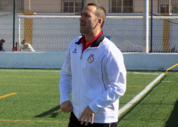 Santi Pérez, técnico del conjunto de la Peña Real Madrid.