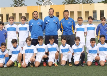 Jugadores de la selección melillense que todavía están en Madrid