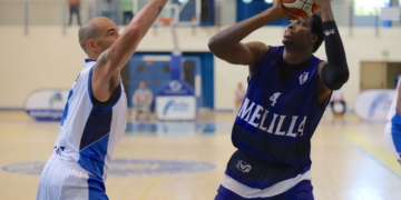 Mamadou Samb fue el jugador más valorado del Melilla Baloncesto