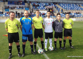 Trío arbitral que estará este fin de semana en el estadio municipal Álvarez Claro.