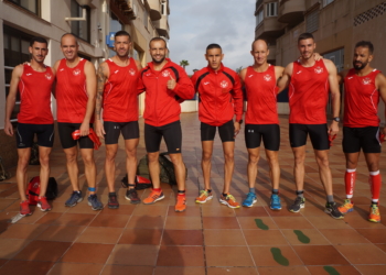 Componentes de la escuadra de Regulares 52 de Melilla.