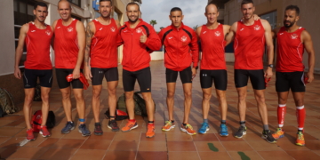 Componentes de la escuadra de Regulares 52 de Melilla.