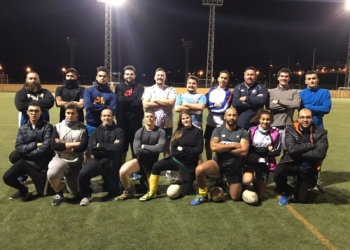 Jugadores melillenses de esta escuadra de rugby