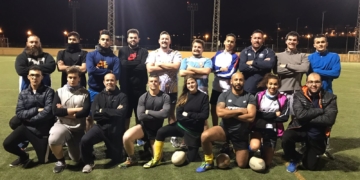 Jugadores melillenses de esta escuadra de rugby