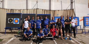 Foto de familia de los tiradores melillenses.