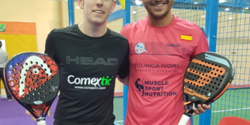 Jesús Moya (derecha), junto a su compañero el aragonés Jon Sanz.