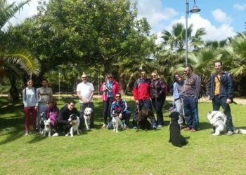 Realizan un nuevo taller de ‘mantrailing’ para perros en el parque forestal