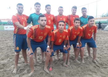 Selección Española Sub-21 que está compitiendo en Hungría.