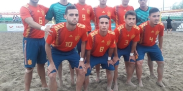 Selección Española Sub-21 que está compitiendo en Hungría.