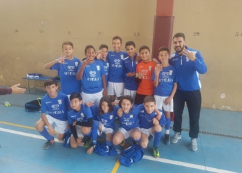 Integrantes de la escuadra unionista que estarán en la primera fase del Campeonato de España alevín.