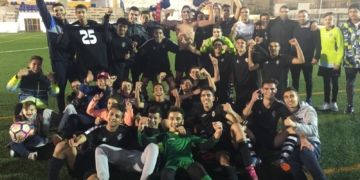 Celebración del fútbol en la liga autonómica juvenil.