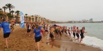 La mayoría de los triatletas brillaron en el pasado Triatlón Bomberos Melilla